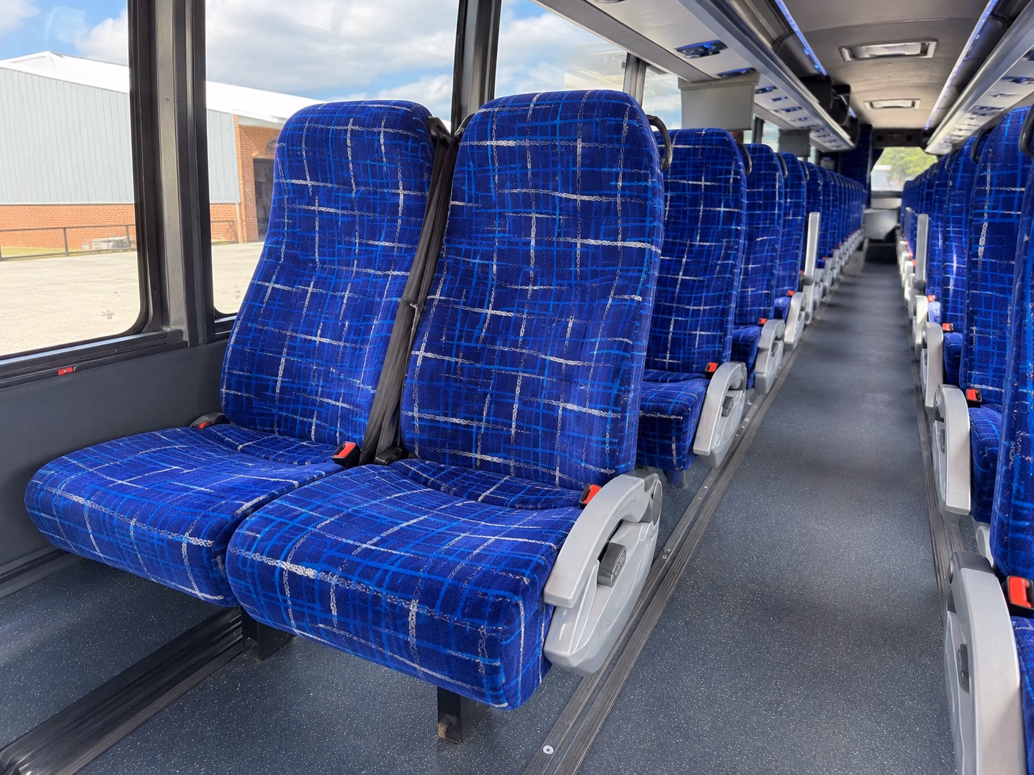 hamilton charter bus rental interior